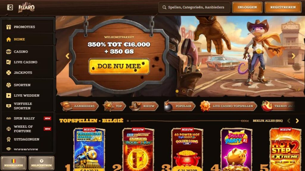 homepage van lizaro bookmaker zonder cruks
